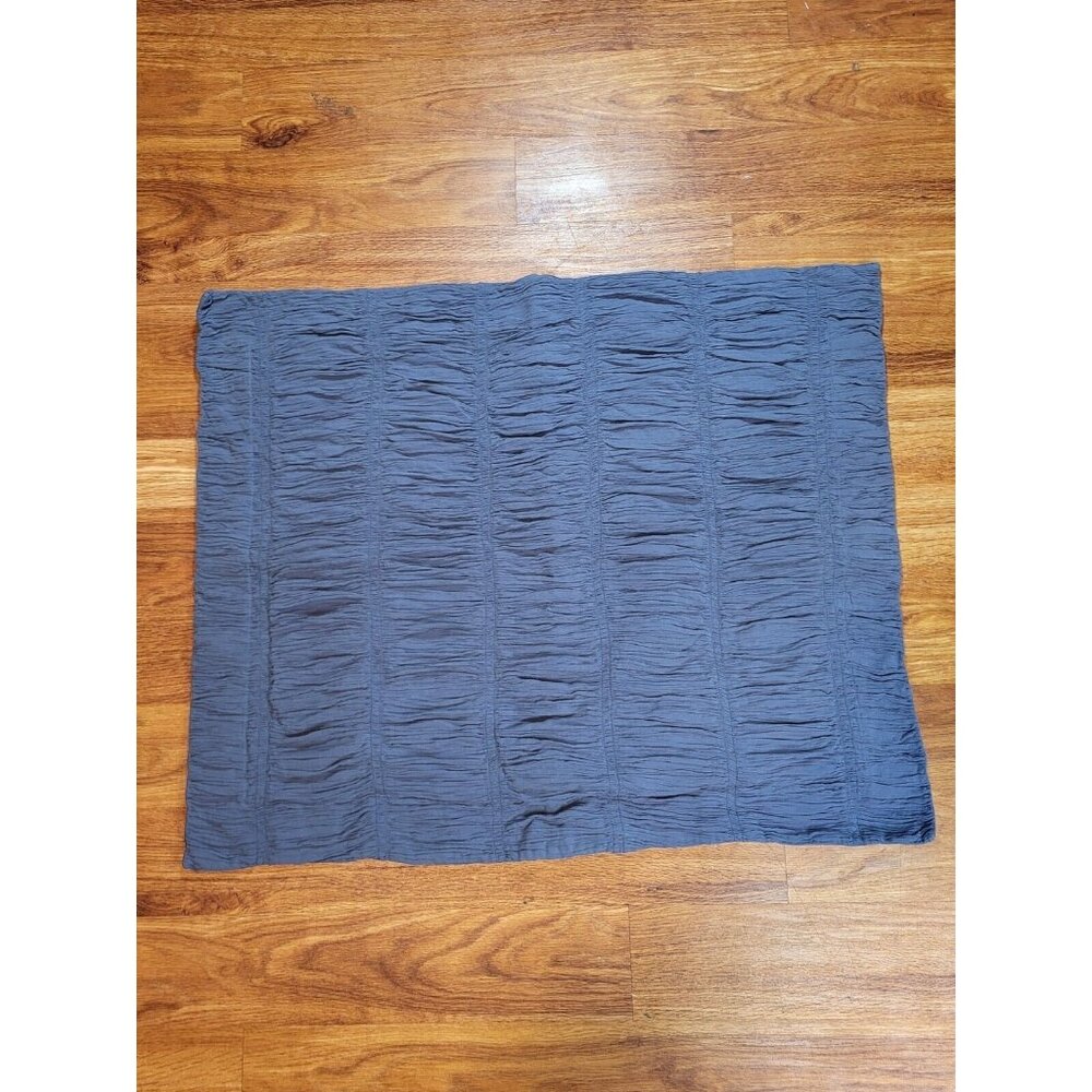 Pottery Barn Stone Blue‎ Textured Gauze Crepe Sham